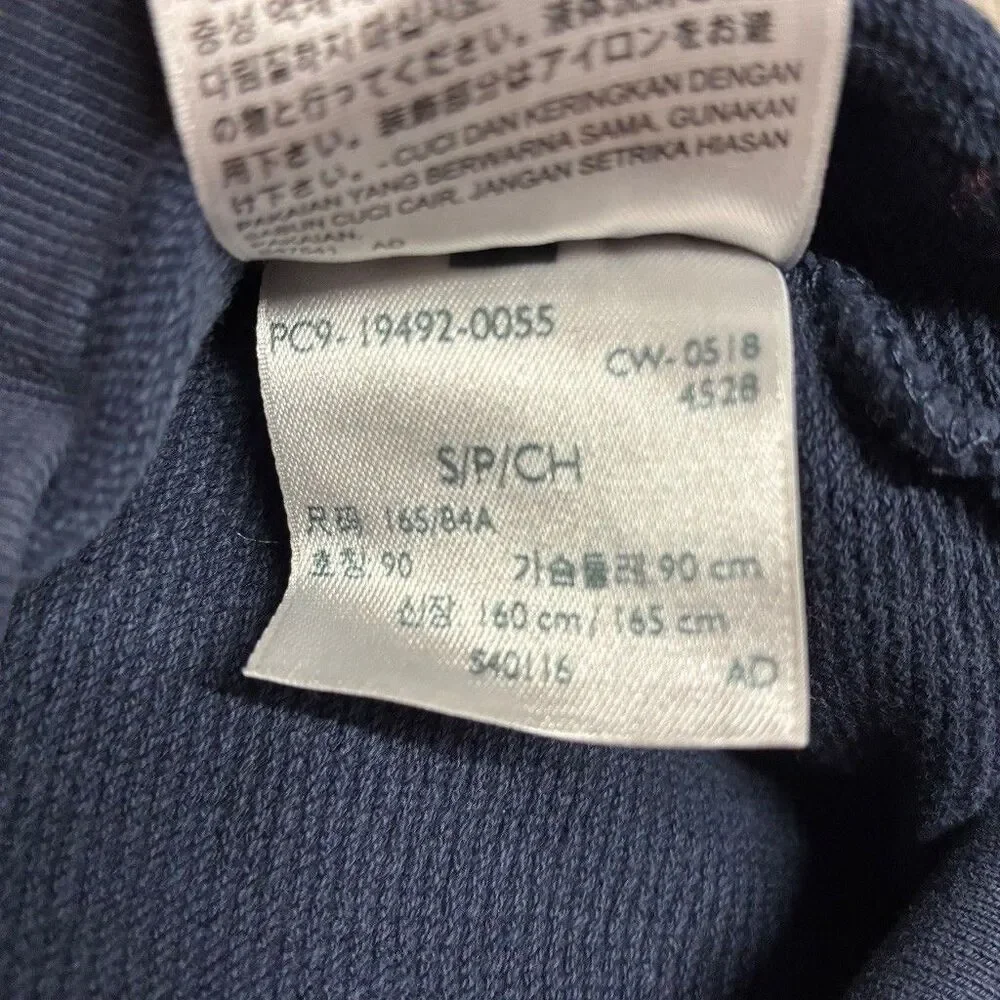 Levis Mens Small Navy Blue Batwing Logo Crew Neck Sweatshirt 100% Cotton Comfort